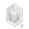 NEW TRENDY Kabina prysznicowa z uchwytem relingowym prawa AVEXA GOLD BRUSHED 80x120x200 EXK-3045